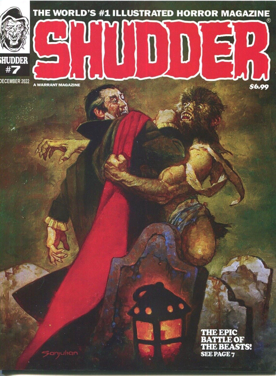 SHUDDER MAGAZINE #7 WARRANT PUBLICATIONS 2022 (FORMERLY CREEPS MAGAZINE) HORROR