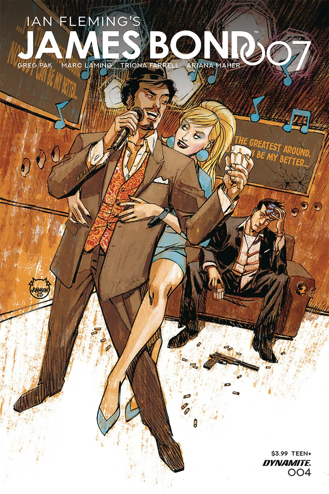 JAMES BOND 007 #4 COVER A JOHNSON DYNAMITE NM 1ST PRINT 2019