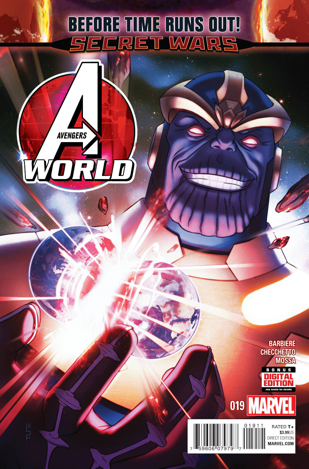 AVENGERS WORLD #19 MARVEL COMICS Frank J. Barbiere Marco Checchetto NM THANOS