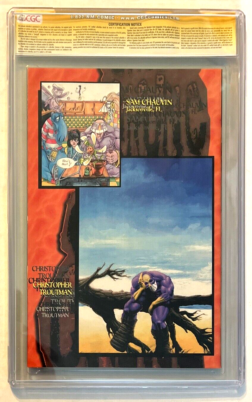 THE MAXX #34 CGC 9.8 SIGNATURE SERIES SIGNED SAM KIETH WHITE PAGES 1997 IMAGE