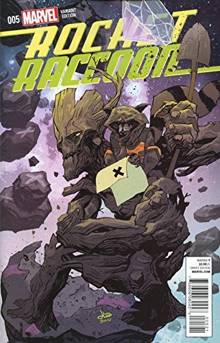 ROCKET RACCOON #5 ROCKET RACCOON AND GROOT VARIANT YOUNG SKOTTIE NM 1ST PRINT