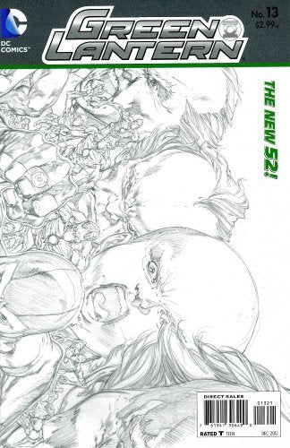 GREEN LANTERN #13 BLACK WHITE VARIANT EDITION IVAN REIS GEOFF JOHNS NM 1ST PRINT