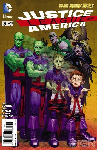 JUSTICE LEAGUE OF AMERICA #3 MAD VARIANT M. KINDT NM 1ST PRINT
