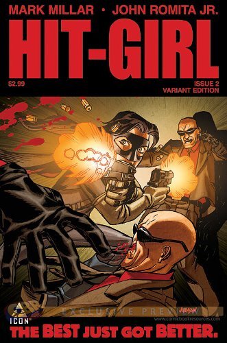 HIT-GIRL #2 DAVE JOHNSON VARIANT MILLAR NM 1ST PRINT