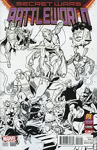 SECRET WARS BATTLEWORLD #1 MEDINA C2E2 PX INKED VARIANT WILLIAMSON NM 1ST PRINT