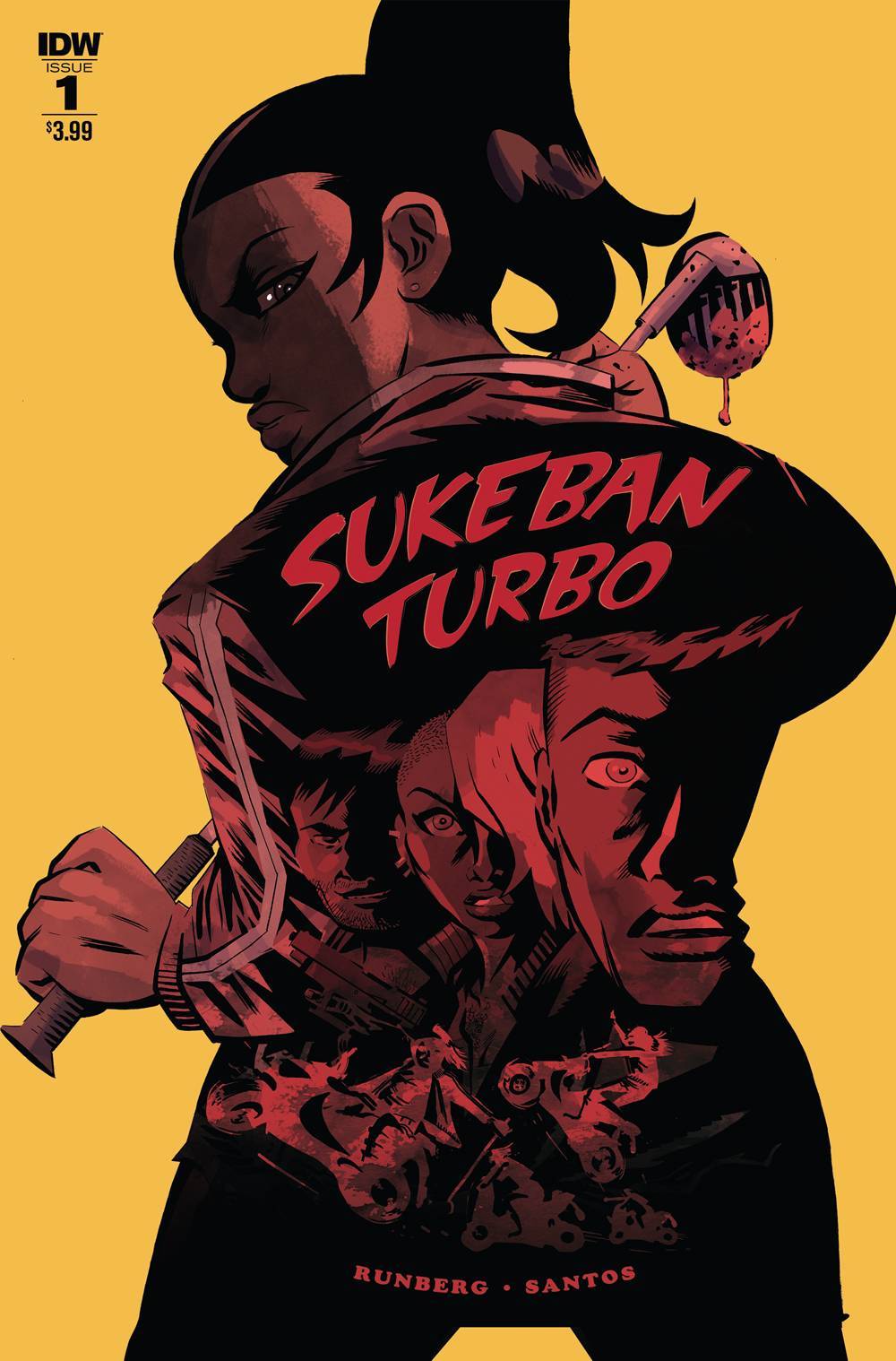 SUKEBAN TURBO #1 OF 4 COVER A SANTOS IDW PUBLISHING NM 1ST PRINT 2018