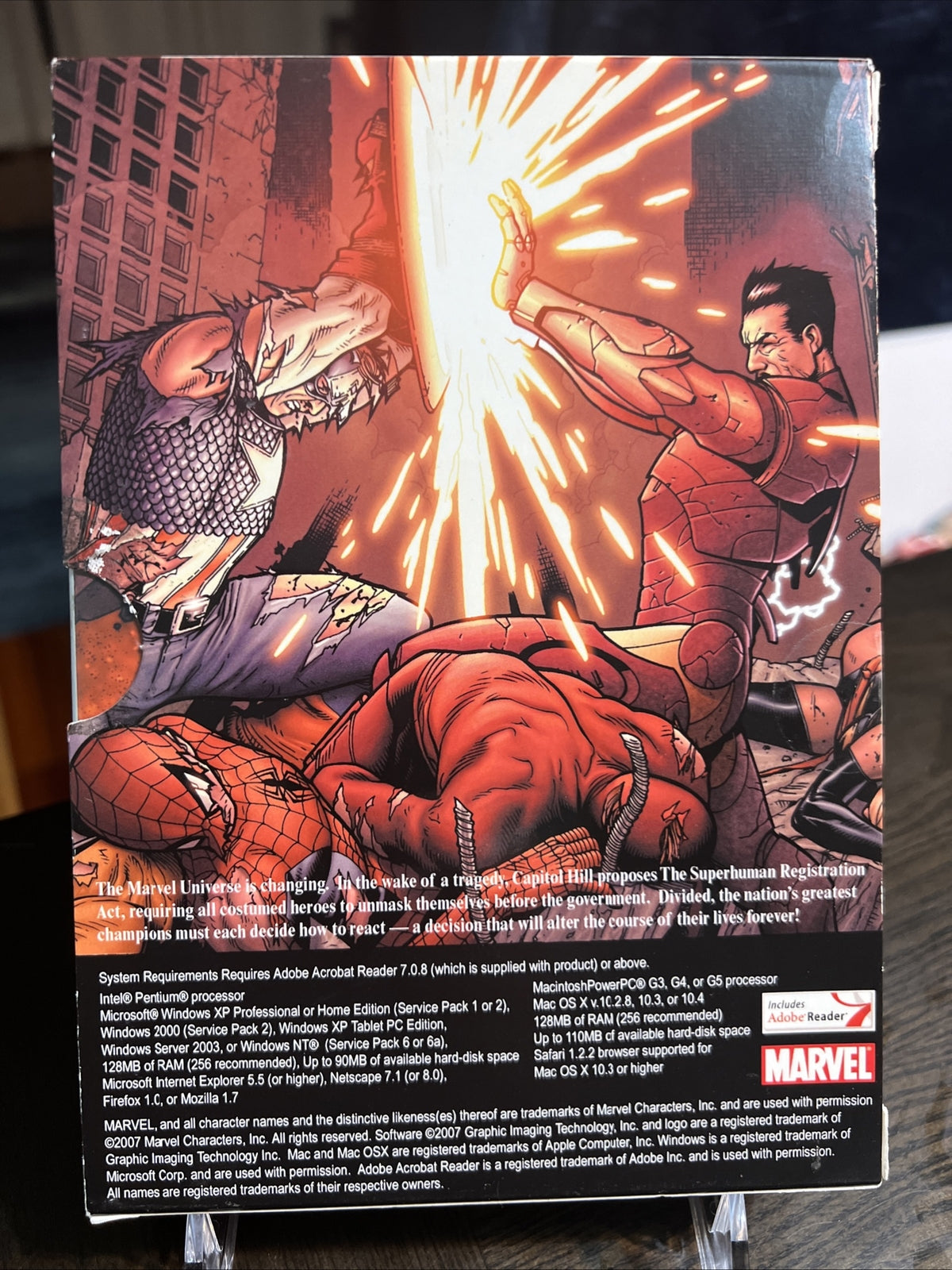 MARVEL COMICS CIVIL WAR COMPLETE COLLECTION DVD-ROM RARE 2007 COOL!