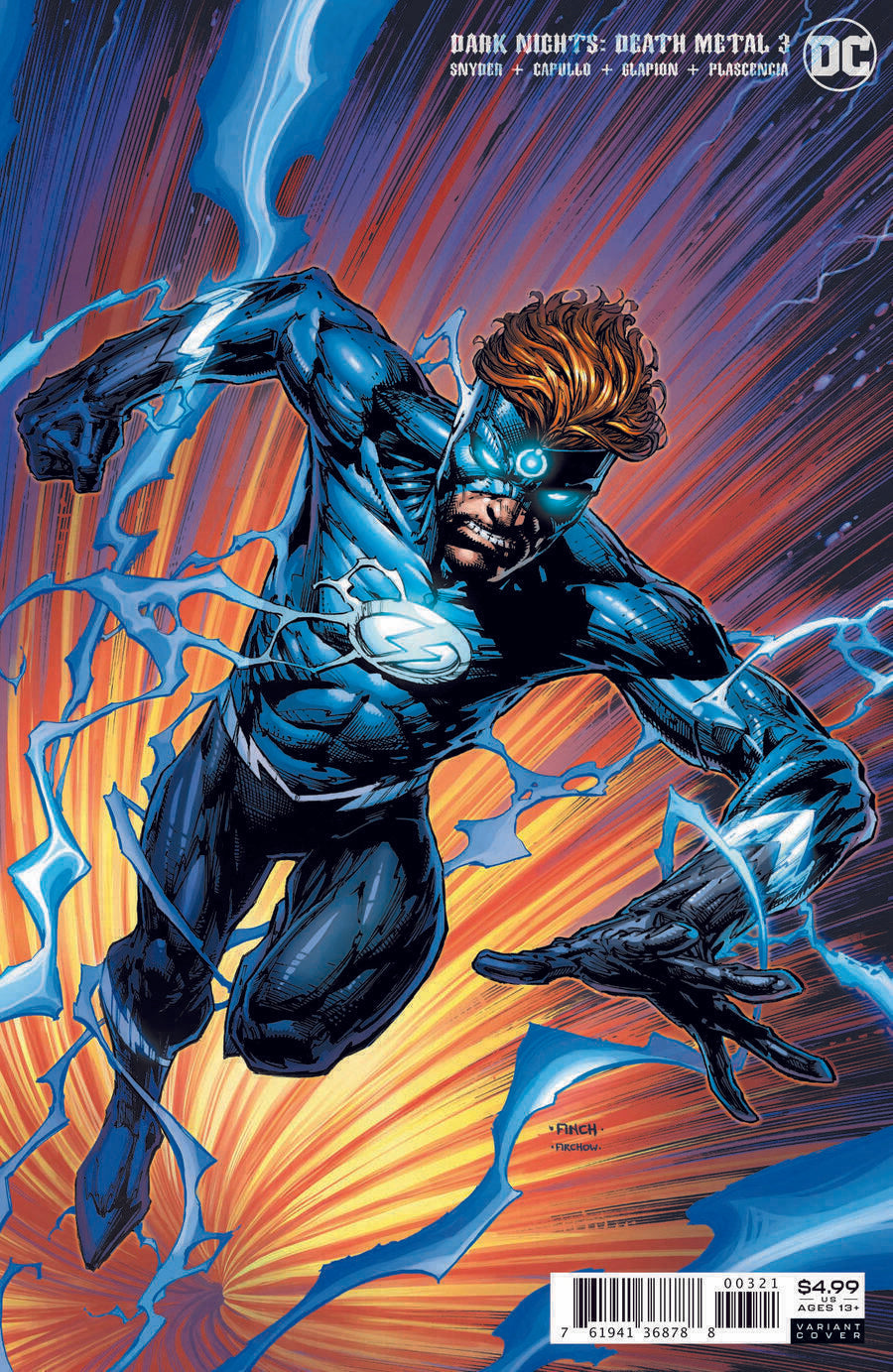 DARK NIGHTS DEATH METAL #3 1ST PRINT DC 2020 VFN FINCH FLASH VARIANT