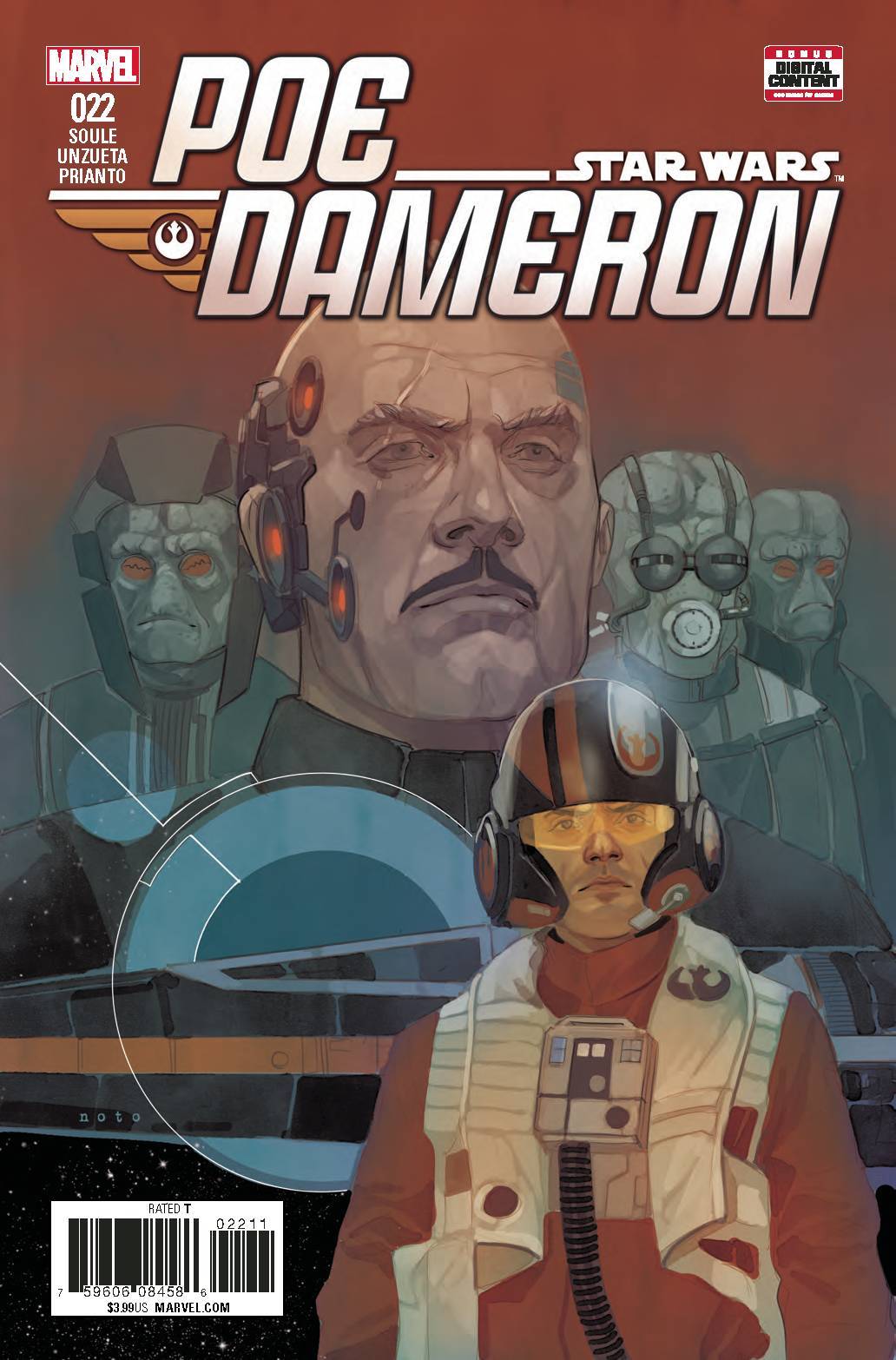 STAR WARS POE DAMERON #22 MAIN COVER MARVEL COMICS NM