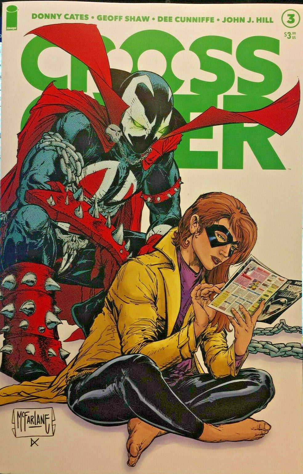 CROSSOVER #3 IMAGE 1ST PRINT NM 2021 DONNY CATES MCFARLANE COVER SHADOWHAWK