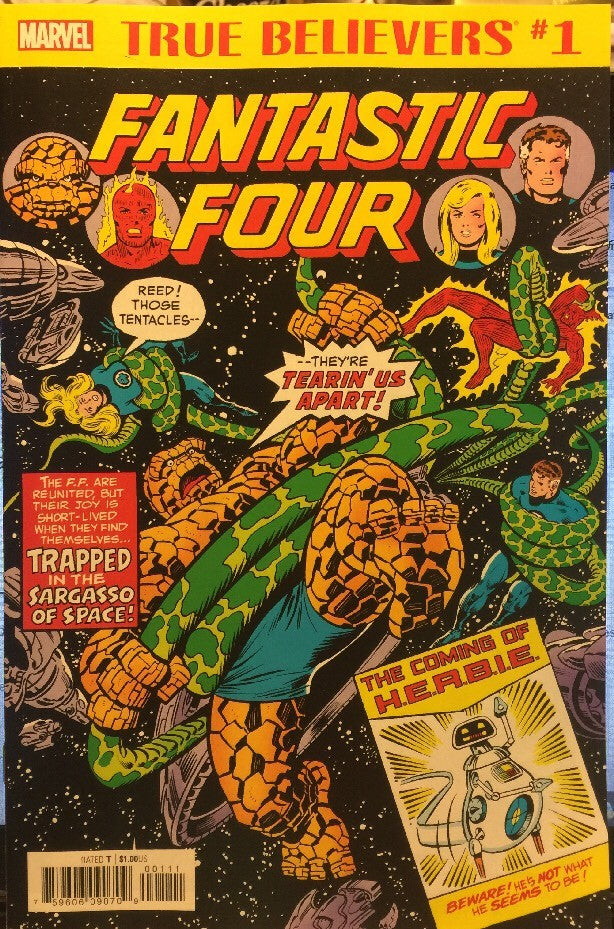 TRUE BELIEVERS FANTASTIC #209 1st HERBIE THE ROBOT by WOLFMAN and BYRNE NM 2018