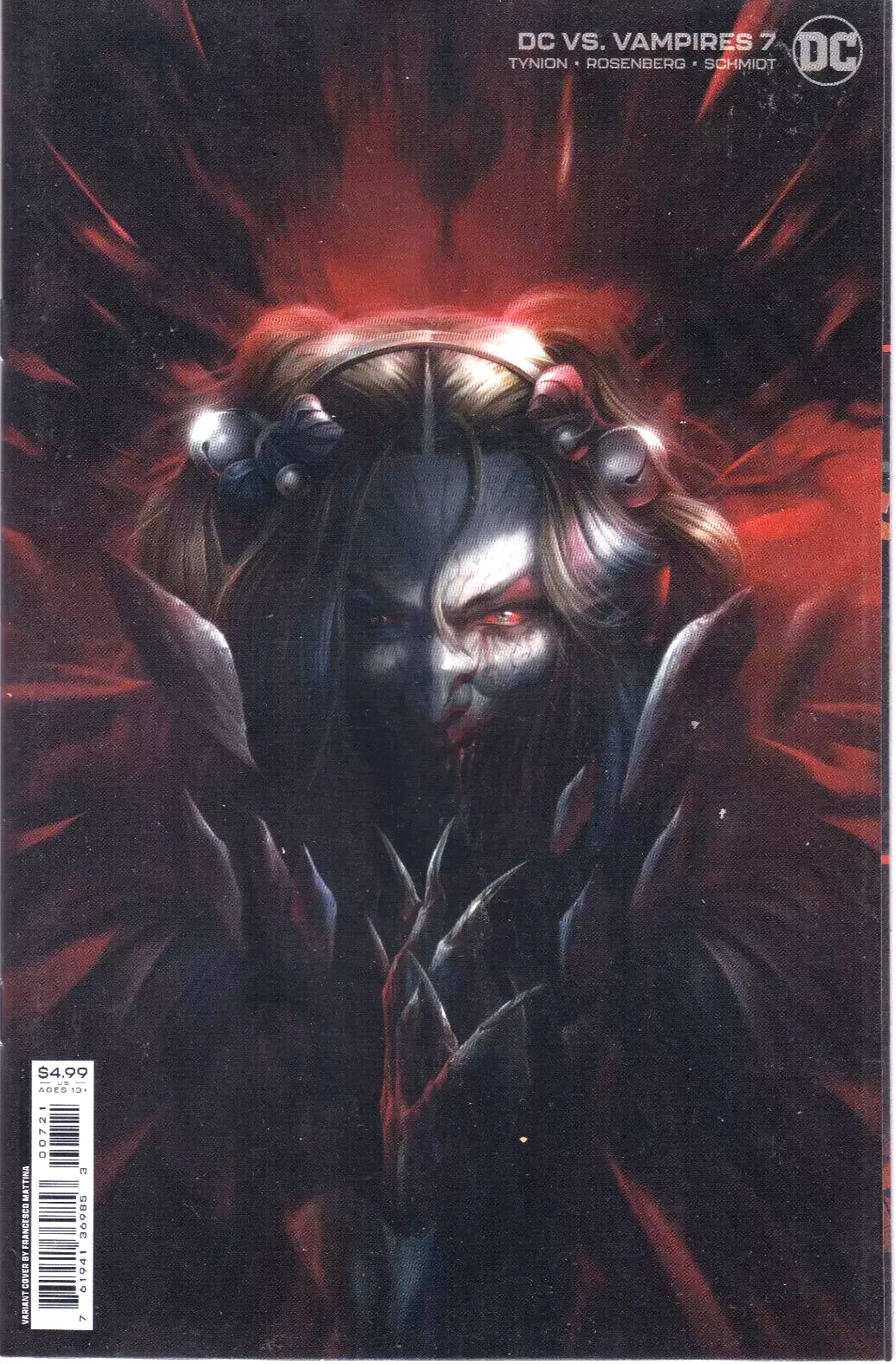 DC VS VAMPIRES #7 VARIANT CARDSTOCK COVER B DC COMICS 2021 NM