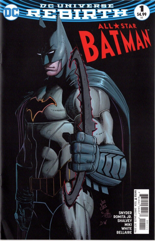ALL-STAR BATMAN ISSUE #1 SCOTT SNYDER AND JOHN ROMITA JR. DC  NM 1st PRINT