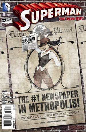 SUPERMAN #32 BOMBSHELLS VARIANT  GEOFF JOHNS AND JOHN ROMITA JR. NM 1ST PRINT