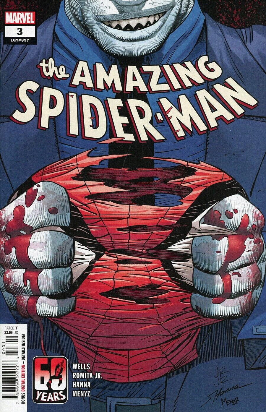 AMAZING SPIDER-MAN #3 MAIN COVER MARVEL COMICS 2022 NM WELLS ROMITA JR