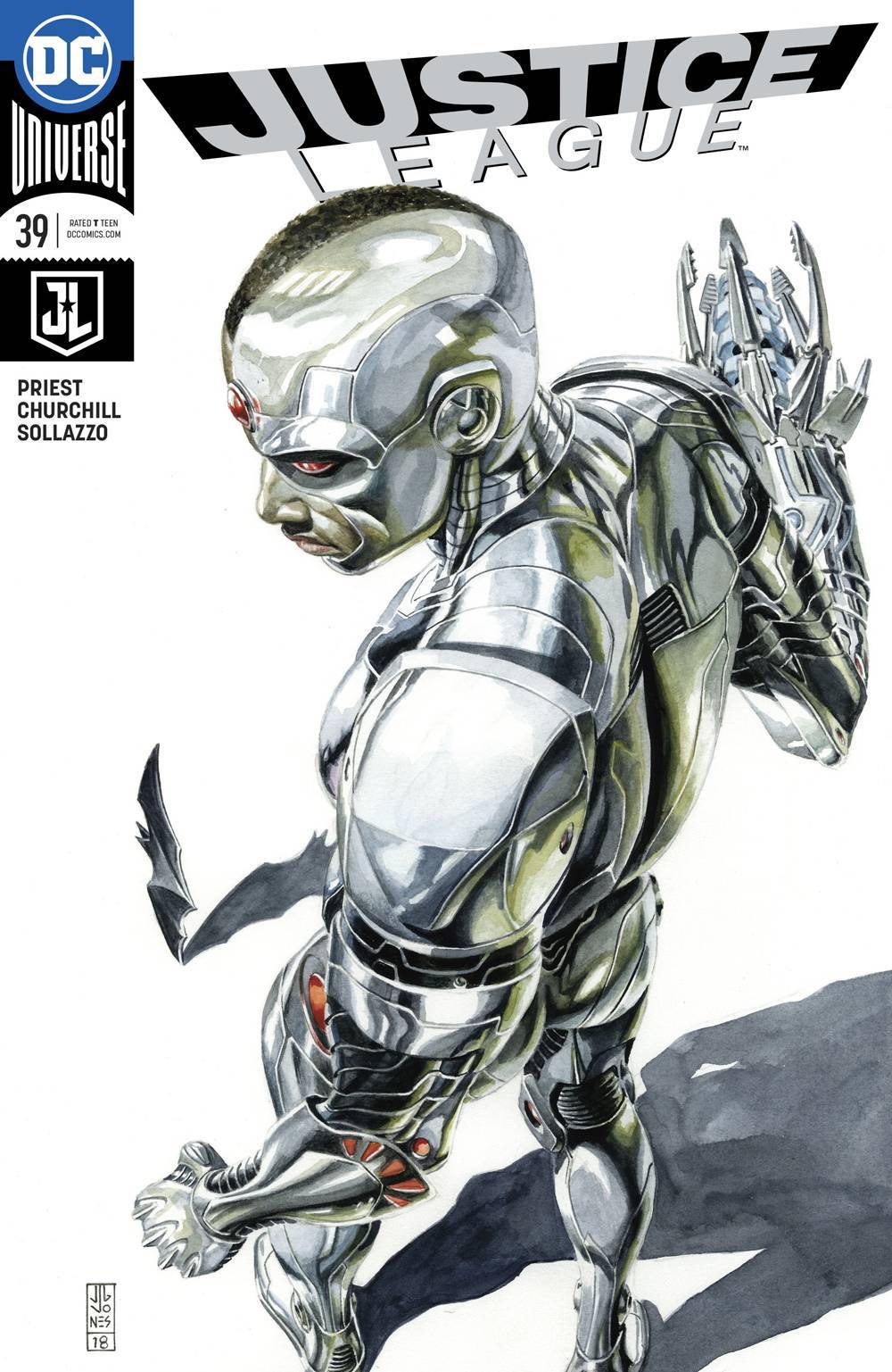 JUSTICE LEAGUE #39 REBIRTH VARIANT COVER NM 1ST PRINT DC 2018