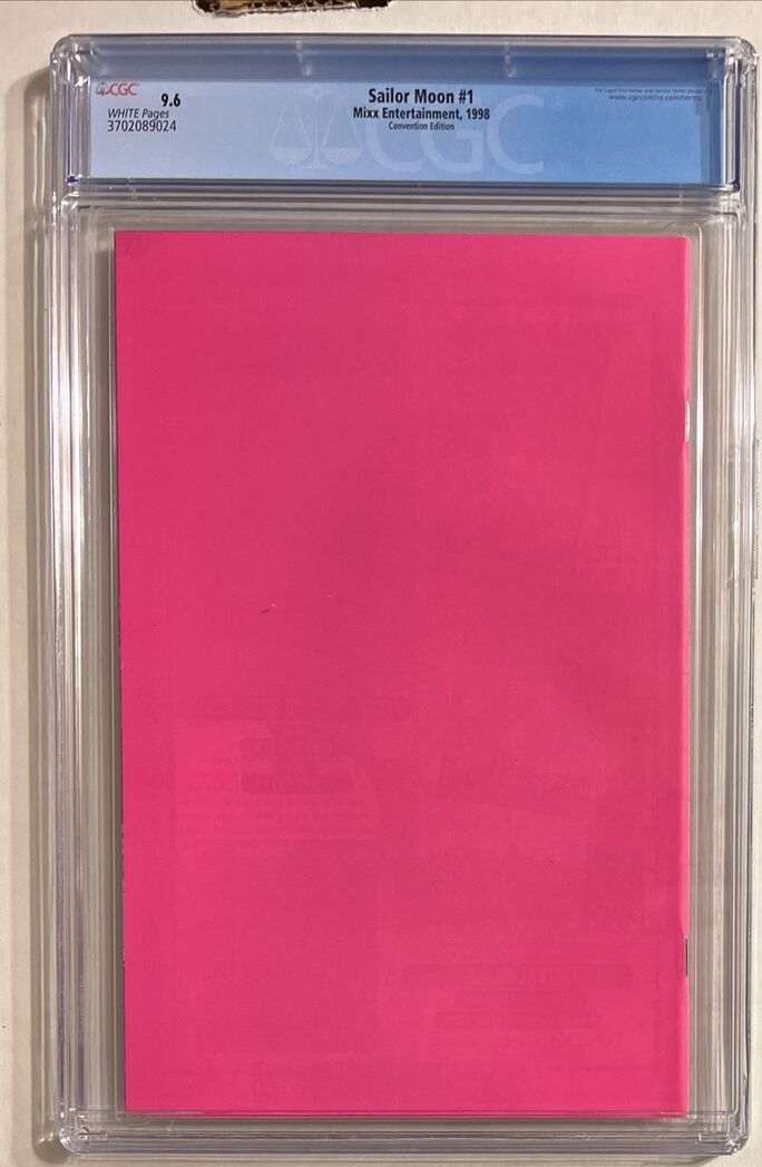 SAILOR MOON #1 CGC 9.6 MIXX ENTERTAINMENT 1998 NAOKO TAKEUCHI SDCC VARIANT