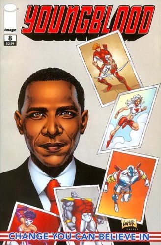 YOUNGBLOOD #8 MAIN COVER IMAGE COMICS 2008 VFN OBAMA COVER AND STORY