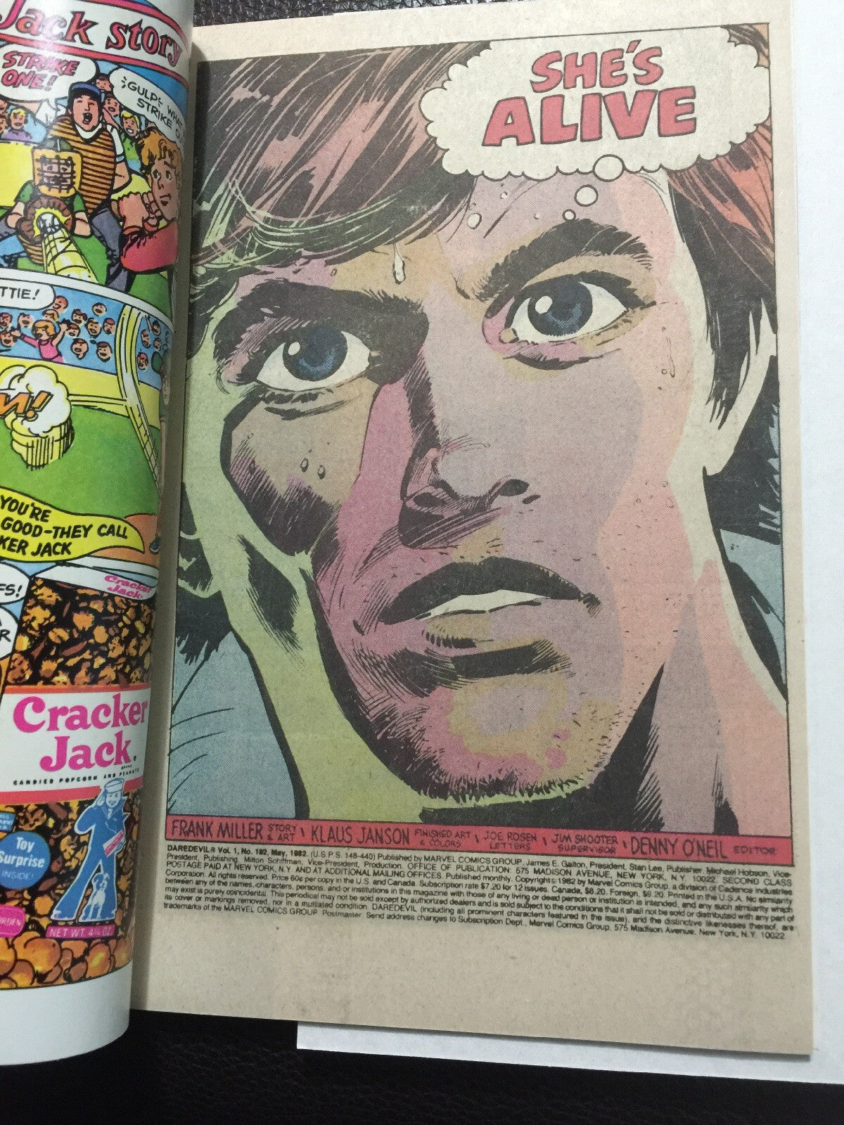 DAREDEVIL #182 HIGH GRADE BRONZE VF/NM 9.0 MAY 1982 FRANK MILLER PUNISHER