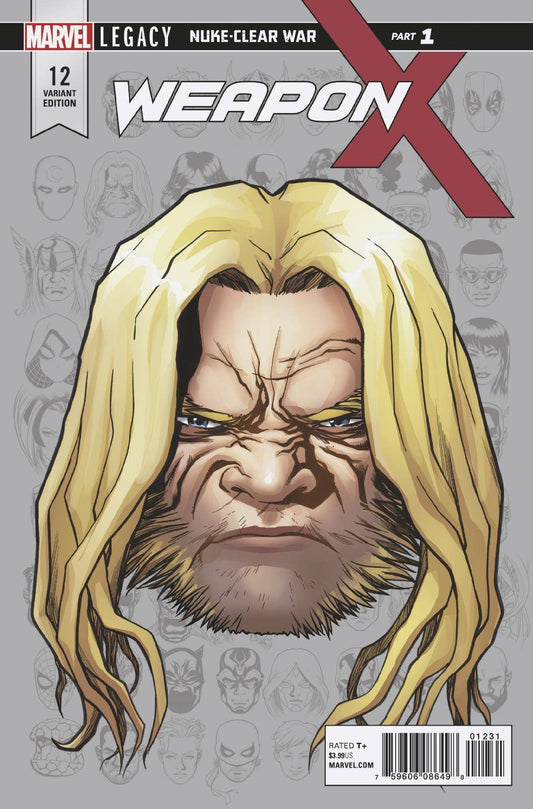 WEAPON X #12 MCKONE LEGACY HEADSHOT VARIANT MARVEL COMICS NM 2017