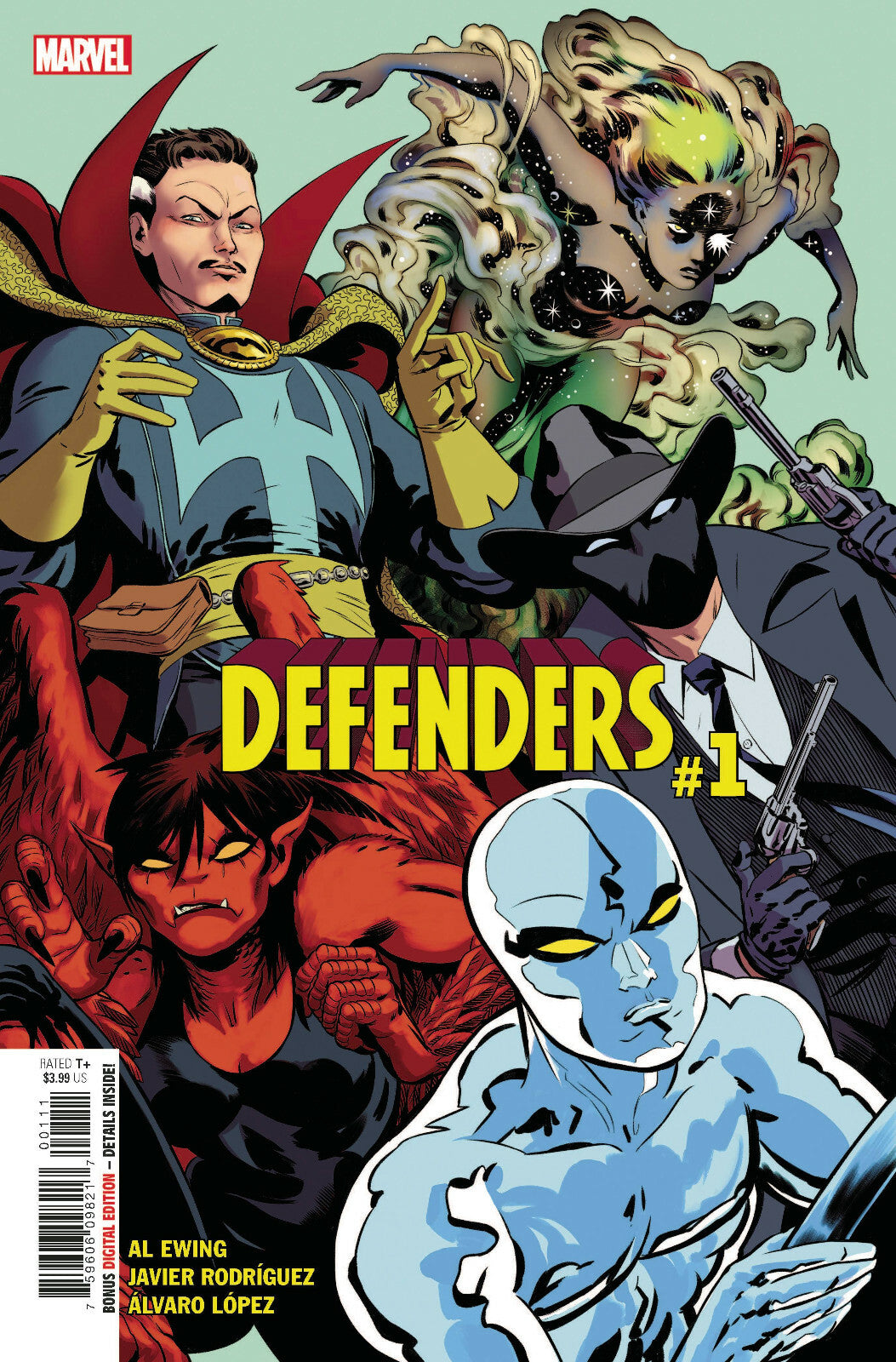 DEFENDERS #1 MARVEL 2021 AL EWING JAVIER RODRIGUEZ NM 1st PRINT MAIN COVER