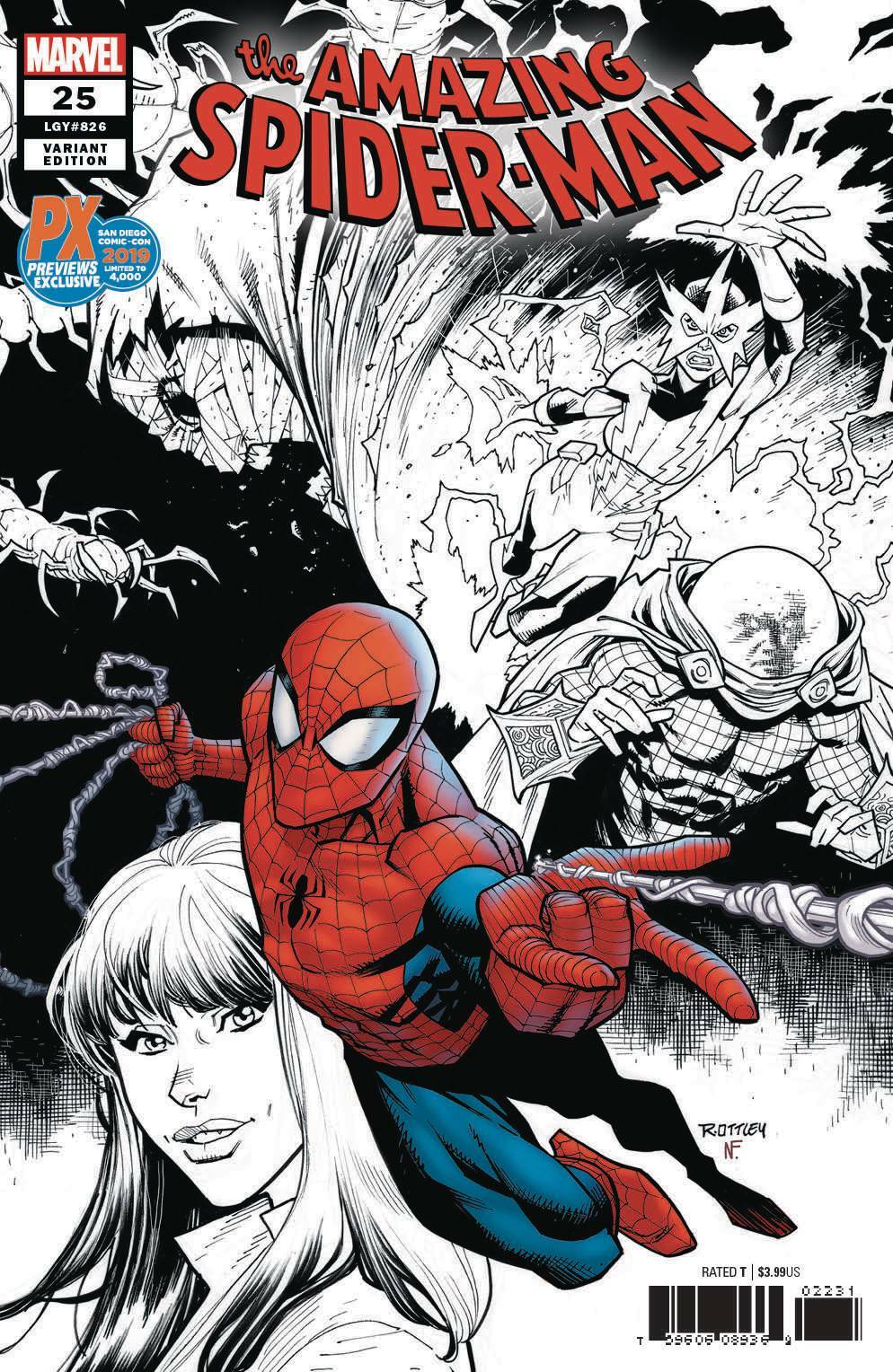 SDCC 2019 AMAZING SPIDER-MAN #25 ARTIST VARIANT SAN DIEGO EXCLUSIVE PX