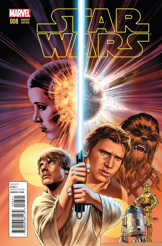 STAR WARS #8 CASSADAY VARIANT 1:50 MARVEL 1ST PRINT 2015