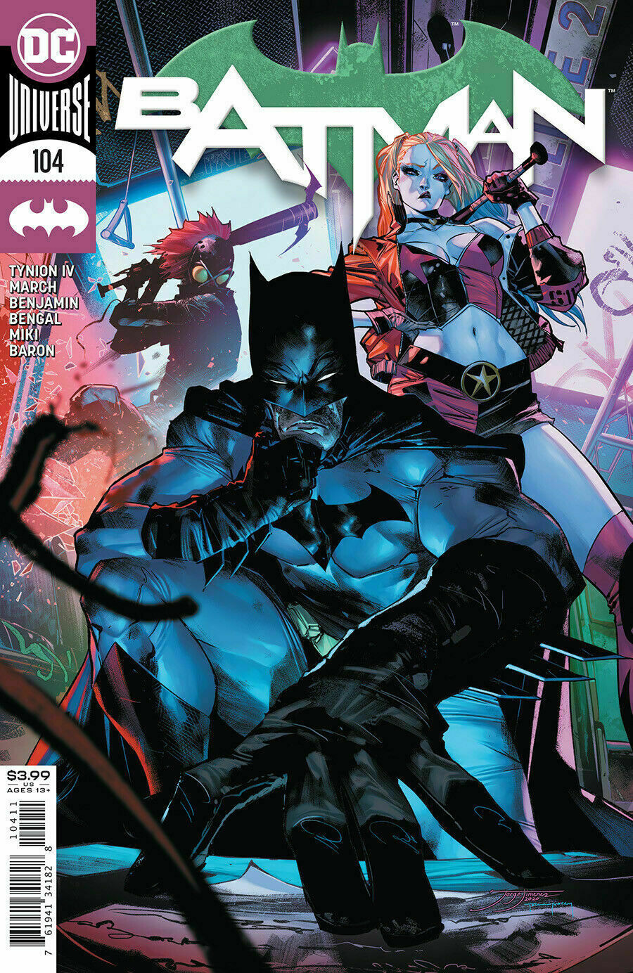 BATMAN #104 MAIN COVER 1ST PRINT DC COMICS HARLEY QUINN NM 2021