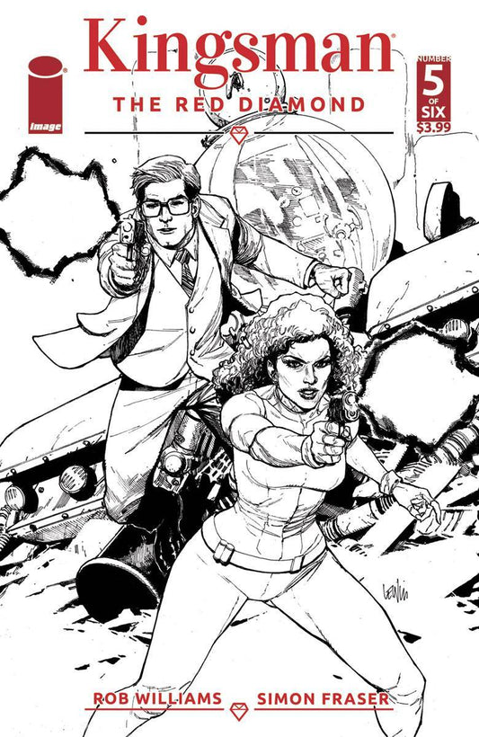 KINGSMAN RED DIAMOND #5 OF 6 COVER B B&W YU VARIANT IMAGE COMICS NM