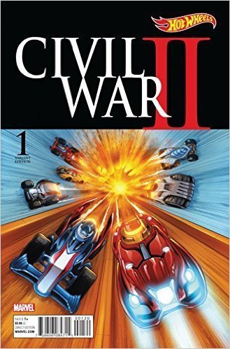 CIVIL WAR II #1 INCENTIVE MANUEL GARCIA HOT WHEELS VARIANT MARVEL NM 1st PRINT