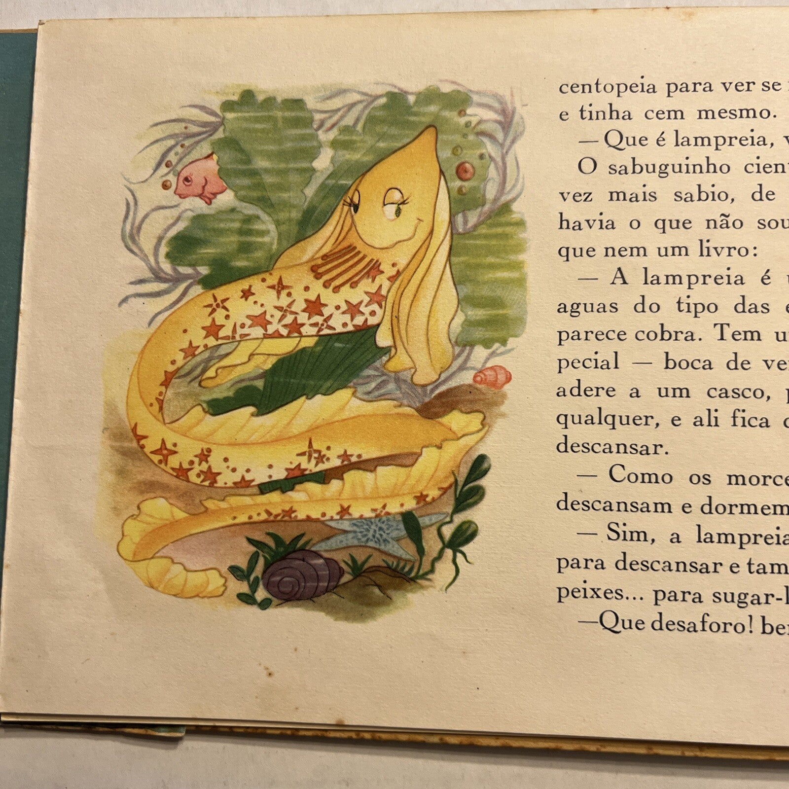 A LAMPREIA MONTEIRO LOBATO 1947 BRAZIL PORTUGUESE MOVING CHILDRENS BOOK RARE