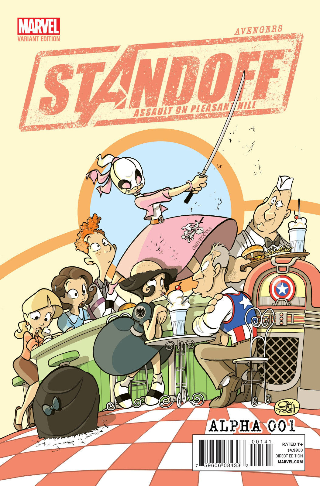 AVENGERS STANDOFF ASSAULT PLEASANT ALPHA #1 PARTY VARIANT MARVEL NM 2016