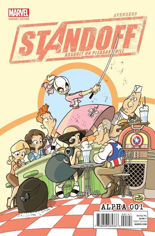 AVENGERS STANDOFF ASSAULT PLEASANT ALPHA #1 PARTY VARIANT MARVEL NM 2016