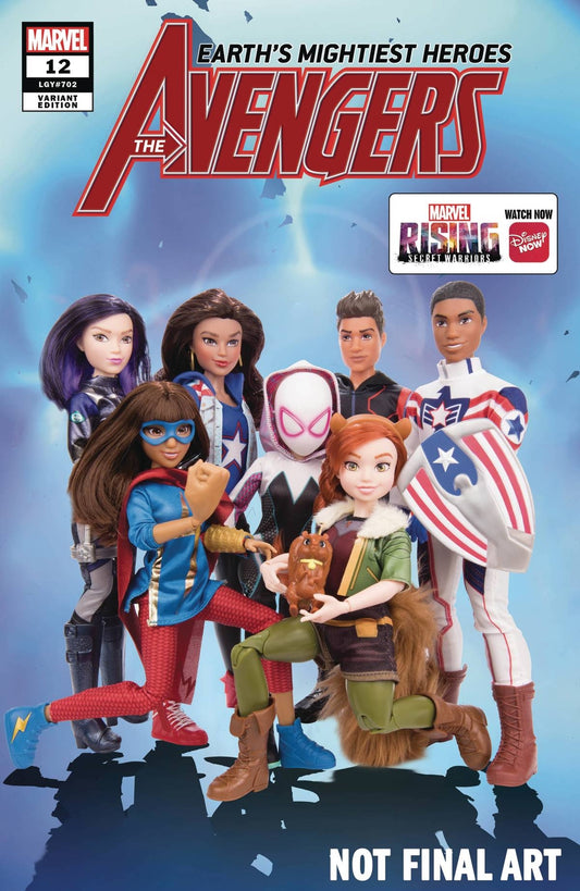 AVENGERS #12 MARVEL RISING ACTION DOLL VARIANT MARVEL NM 1ST PRINT 2019