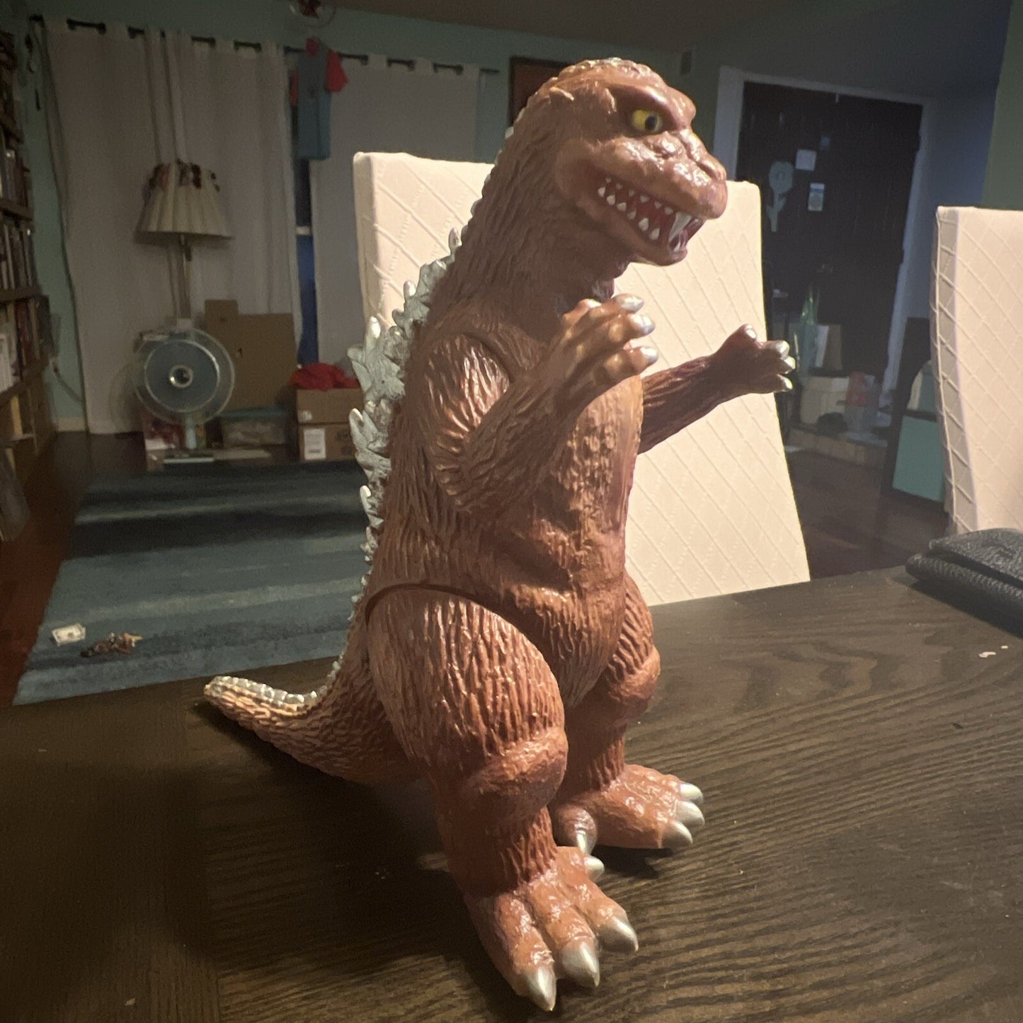 GODZILLA KAIJU MARMIT EARTHTONE BROWN VINYL 2004 USA SELLER 8.75" HIGH