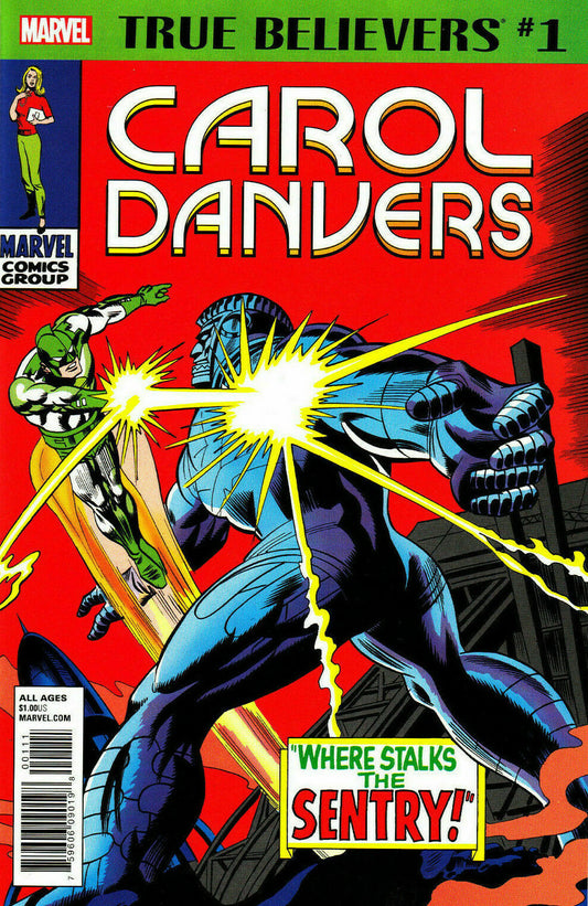 TRUE BELIEVERS CAROL DANVERS #1 MARVEL SUPER HEROES #13 MARVEL NM 2018