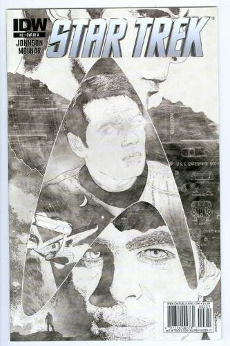 STAR TREK #2 VARIANT COVER RI A MIKE JOHNSON AND STEPHEN MOLNAR NM 1ST PRINT