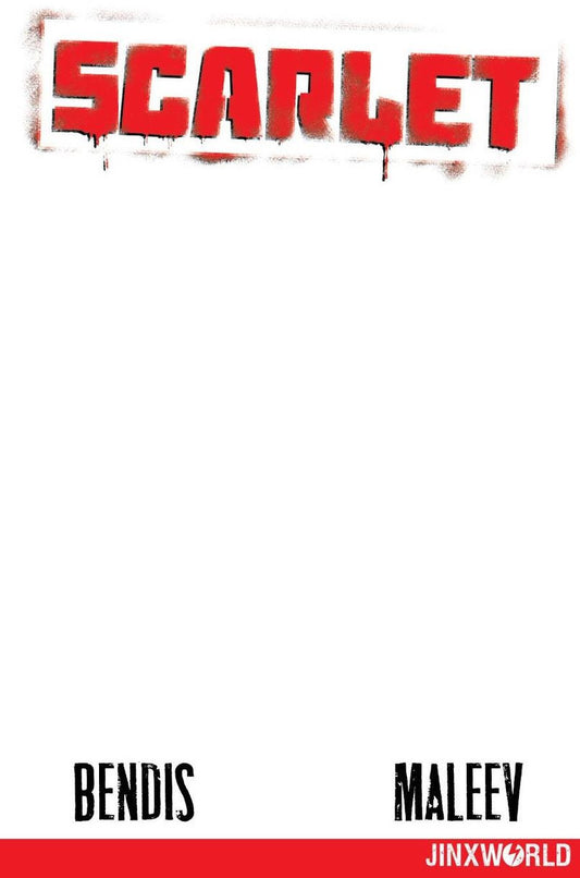 SCARLET #1 BLANK VARIANT COVER DC NM-