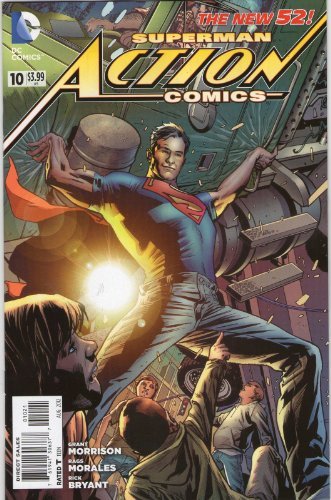 ACTION COMICS #10 BRYAN HITCH VARIANT MORRISON DC  NM FIRST PRINT
