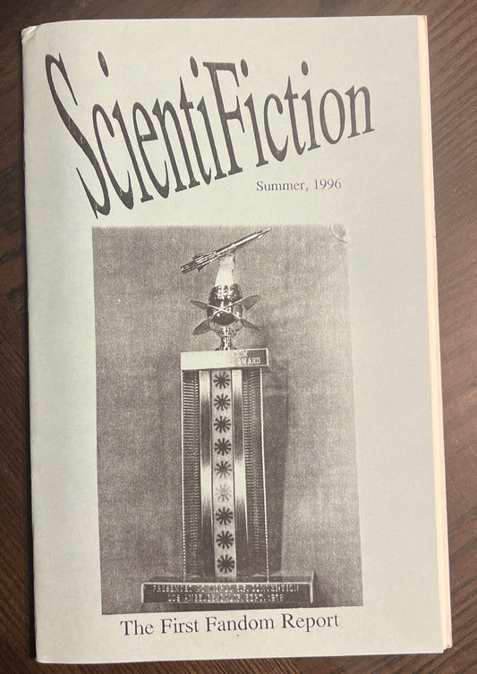 SCIENTIFICTION SCIENCE FICTION FANZINE SUMMER 1996 RAY BEAM MARK SCHULZINGER
