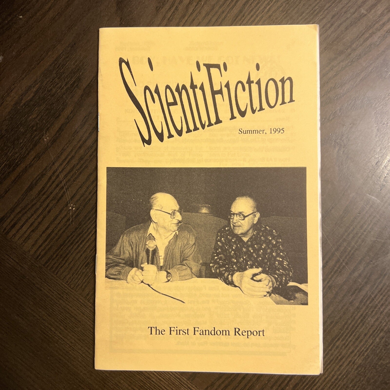 SCIENTIFICTION SCIENCE FICTION FANZINE SUMMER 1995 RAY BEAM MARK SCHULZINGER