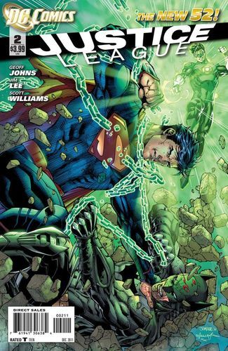 JUSTICE LEAGUE #2 DC COMICS NEW 52 JIM LEE 2011 1st PRINT NM