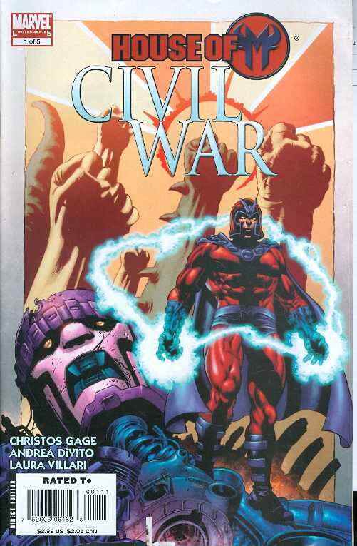 HOUSE OF CIVIL WAR #1 MAIN COVER 1ST PRINT MARVEL VFN+ 2008