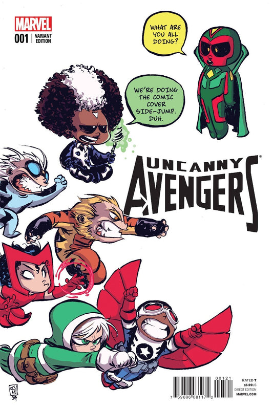UNCANNY AVENGERS #1 SKOTTIE YOUNG VARIANT MARVEL 2015 1ST PRINT NM