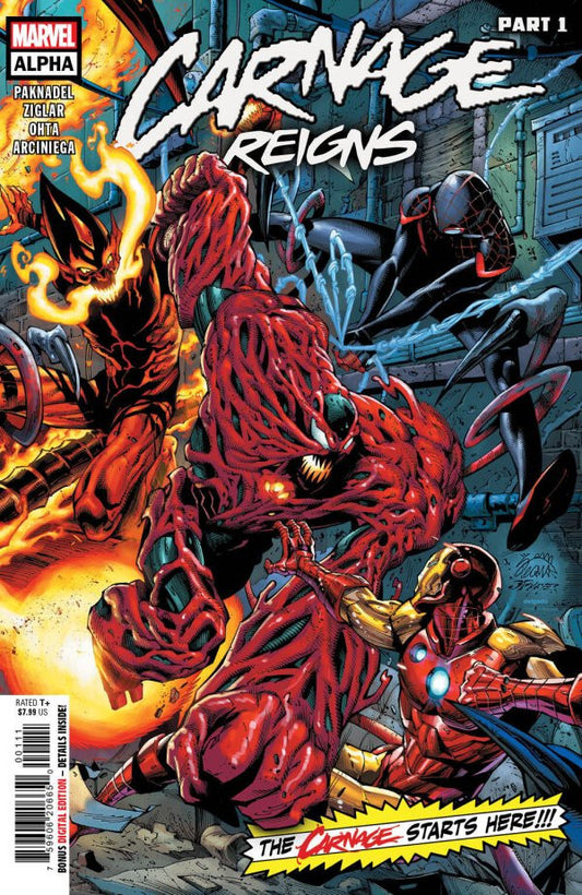 CARNAGE REIGNS ALPHA NM 1ST PRINT MARVEL COMICS 2023