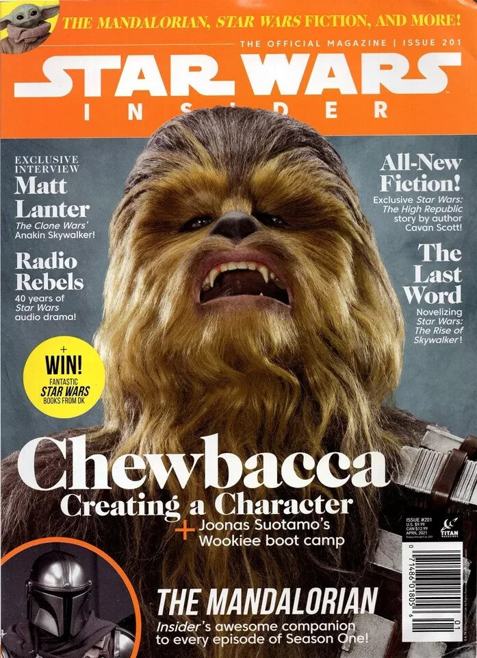 Star Wars Insider #201 April 2021 Chewbacca Mandalorian High Republic NM