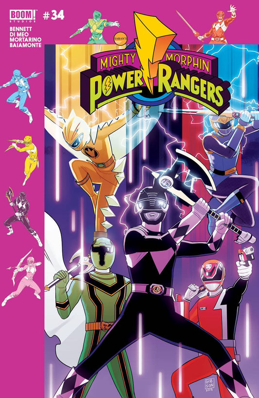 MIGHTY MORPHIN POWER RANGERS #34 GIBSON VARIANT BOOM! NM 1ST PRINT 2019