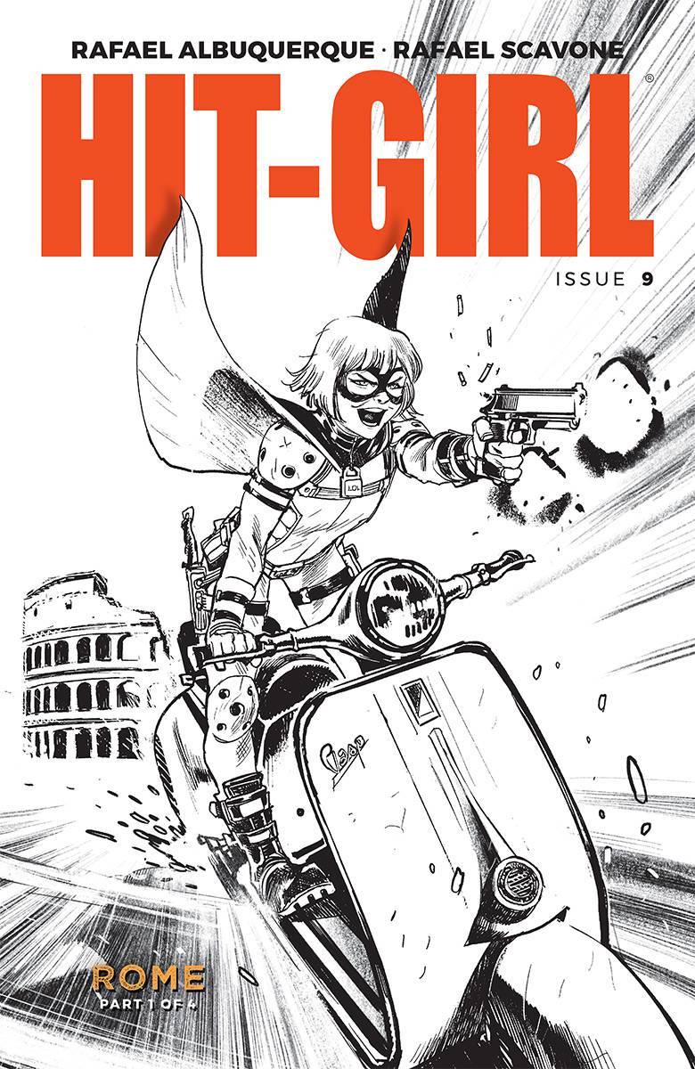 HIT-GIRL #9 BLACK WHITE VARIANTIANT ALBUQUERQUE IMAGE NM FIRST PRINT