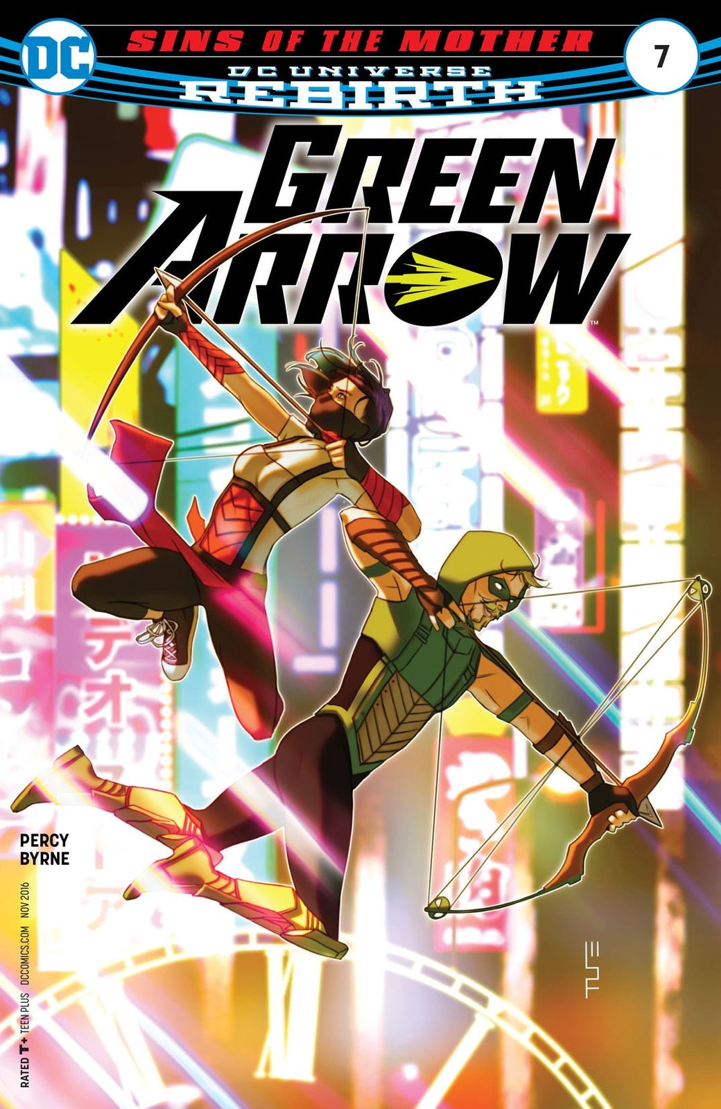 GREEN ARROW #7 MAIN COVER REBIRTH DC NM-