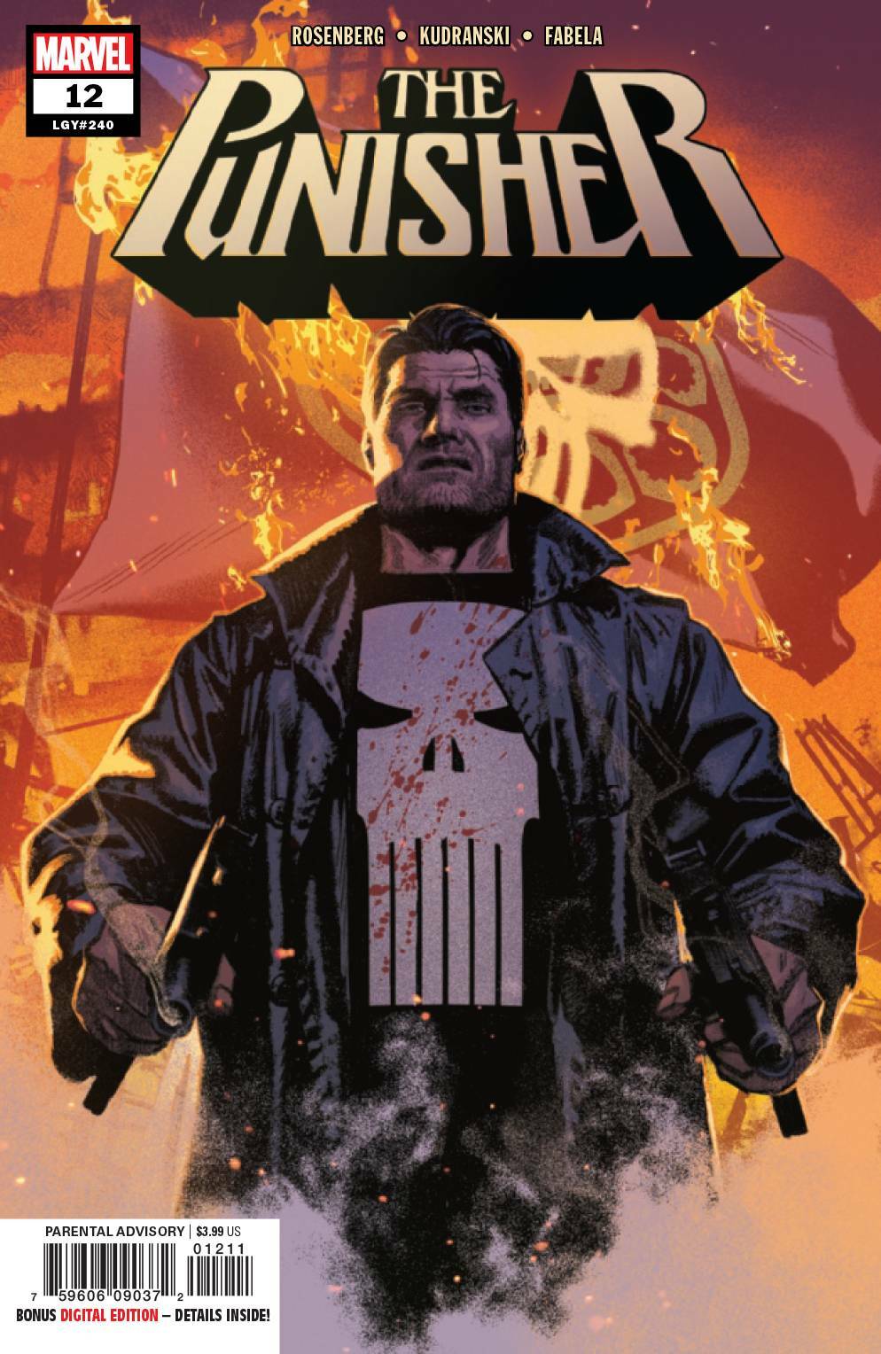 PUNISHER #12 MAIN COVER MARVEL NM 1ST PRINT 2019